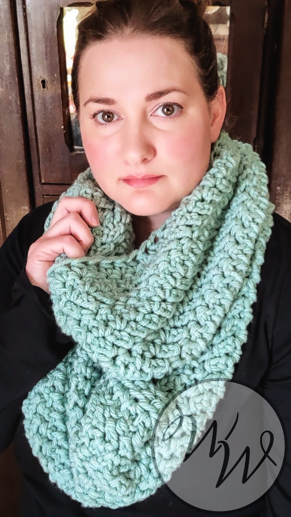 Willow Infinity Scarf | Winter Wool Designs, image size:948x1685